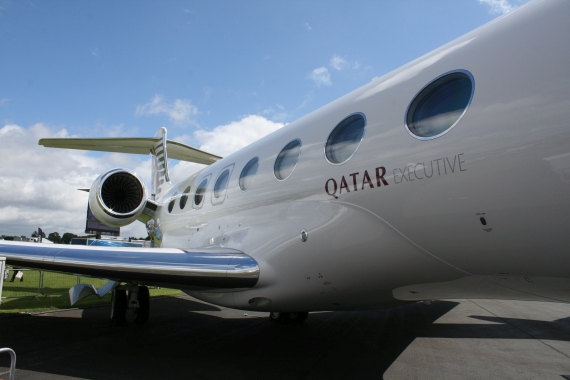 Qatar Executive Gulfstream G650 Foto Nicolas Eschenbach Farnborough Airshow 2016 Foto Nicolas Eschenbach / Austrian WIngs Media Crew