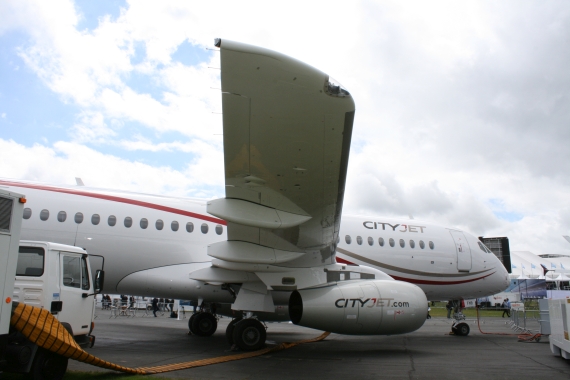 CityJet Suchoi Superjet SSJ 100 Foto Nicolas Eschenbach Farnborough Airshow 2016 Foto Nicolas Eschenbach / Austrian WIngs Media Crew