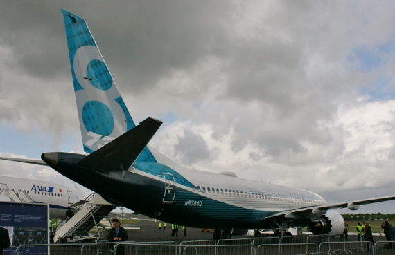 Boeing 737 MAX 8 Foto Nicolas Eschenbach Farnborough Airshow 2016 Foto Nicolas Eschenbach / Austrian WIngs Media Crew