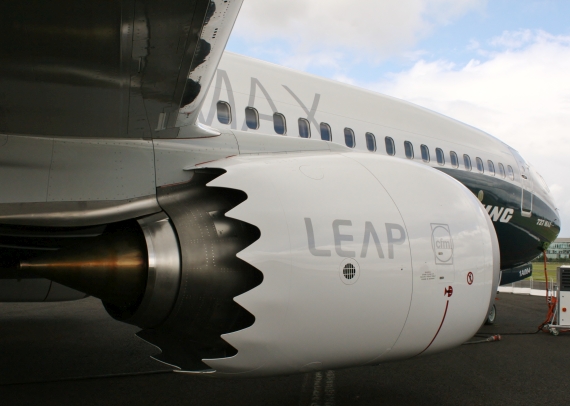 CFM International LEAP-1B Boeing 737 MAX 8 Foto Nicolas Eschenbach Farnborough Airshow 2016 Foto Nicolas Eschenbach / Austrian WIngs Media Crew