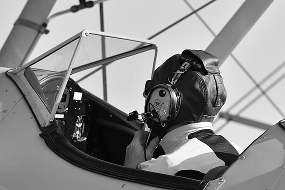 DSC_0848 Passagier im Cockpit der Boeing STearman Foto Huber Austrian Wings Media Crew
