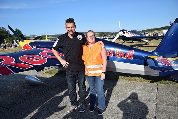 Flugplatzfest Spitzerberg 2016 Hannes Arch mit B. Falkensteiner Foto A. Falkensteiner DSC_0214