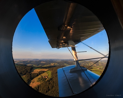 Jonathan Schmidt Flugplatzfest Völtendorf 2016 Blick aus der AN-2