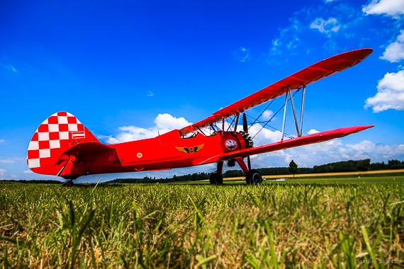 Jonathan Schmidt Flugplatzfest Völtendorf 2016 Boeing Stearman