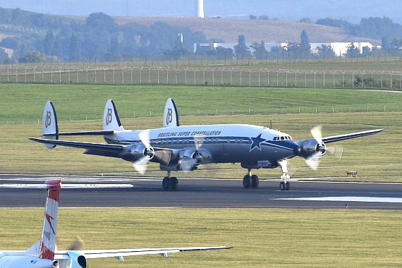 Abflug Breitling Super Constellation HB-RSC Credit Huber Austrian Wings Media Crew DSC_0750