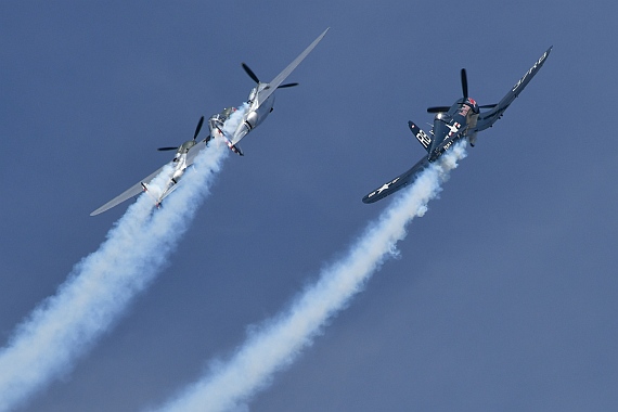 DSC_0177 Flying Bulls P-38 Lightning F4U Corsair Formation Airpower 2016 Foto Huber Austrian Wings Media Crew