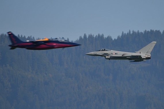 DSC_1052 Eurofighter trifft Alpha Jet Airpower 2016 Foto Huber Austrian Wings Media Crew