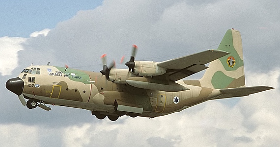 C-130 Hercules der israelischen Luftwaffe, Symbolbild - Foto: Mike Freer via Wikipedia GFDL 1.2 C-130 Hercules der israelischen Luftwaffe, Symbolbild - Foto: Mike Freer via Wikipedia GFDL 1.2