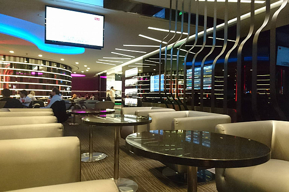 Am EVA Air Heimatflughafen Taipeh stehen mehrere EVA Air-Lounges zur Verfügung, hier etwa die "Infinity Lounge".