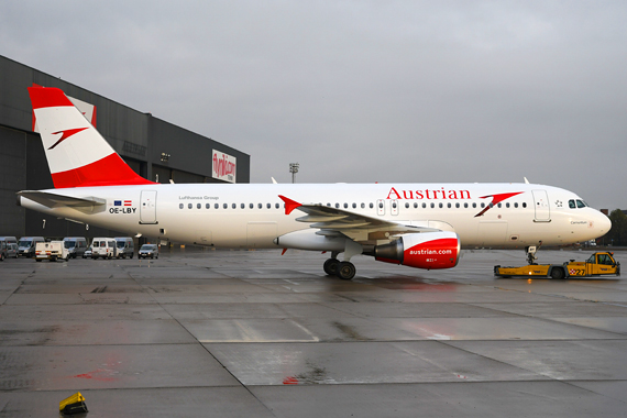 AUA Austrian Airbus A320 new colors neue Farben Lackierung OE-LBY - Foto Austrian Wings Media Crew