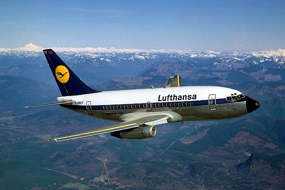 Tragflächen und Rumpf der 737-100 waren in etwa gleich lang - Foto: Foto: Archiv Lufthansa