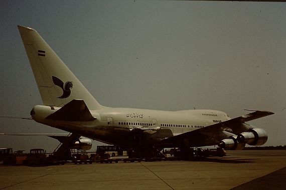 EP-IAD, eine von einst vier 747SP der Iran Air, aufgenommen im Jahr 1980 - Foto: Wolfgang Pilss