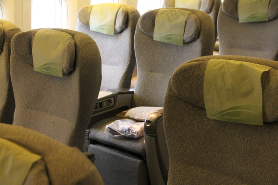 "Elitärer" Sitzkomfort in der Zwischenklasse: ab sofort ist auch auf der Wien-Strecke die EVA Air "Elite-Class" verfügbar.