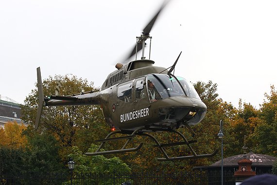 Bundesheer Bell OH-58 kurz vor der Landung- Foto: Austrian Wings Media Crew Bundesheer Bell OH-58 kurz vor der Landung- Foto: Austrian Wings Media Crew
