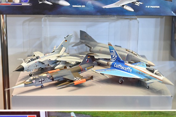 Kollektion "60 Jahre Bundesluftwaffe", bestehend aus Phantom, Starfighter, Tornado und Eurofighter