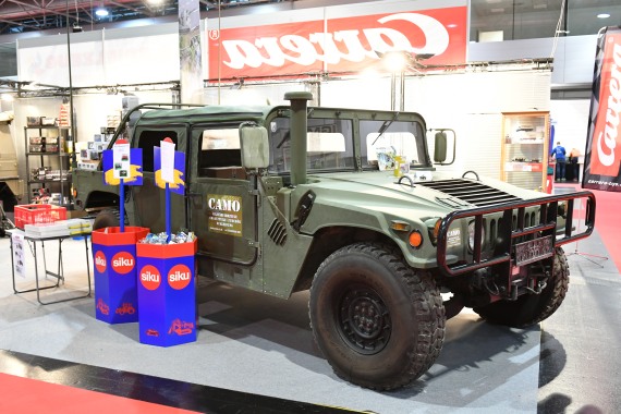 Ebenfalls im Original konnte dieser Humvee bewundert werden, der früher bei den US-Streitkräften im Einsatz stand