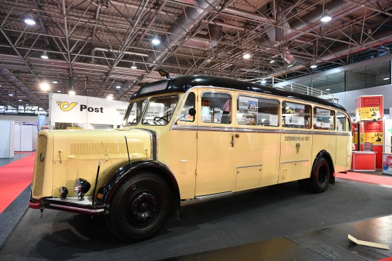 Kein Modell, sondern ein Original war dieser historische Postbus. Kein Modell, sondern ein Original war dieser historische Postbus.