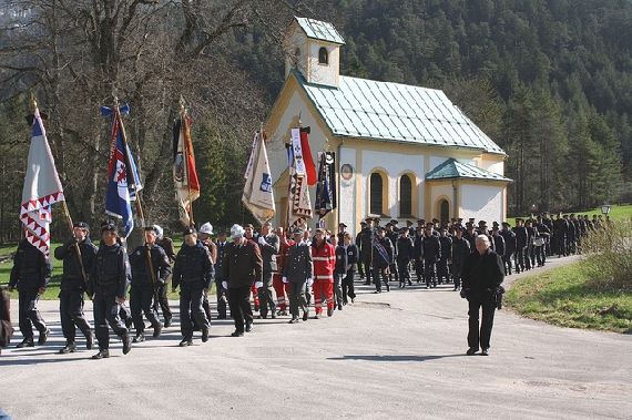 Einmarsch der Ehrenkompanien der Einsatzorganisationen