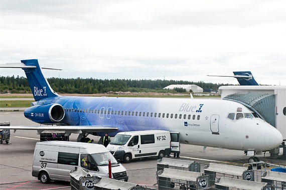 Boeing 717 von Blue1 - Foto: Blue1