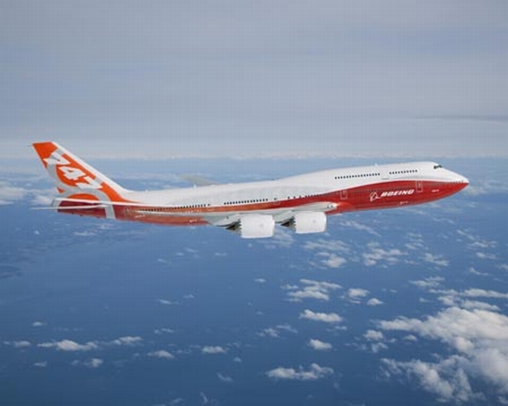 Die 747-8 Intercontinental erreichte eine Höhe von 20.000 Fuß während ihres ersten Fluges - Foto: Boeing