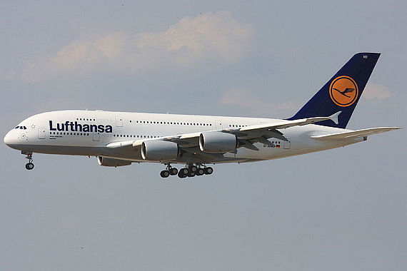 A380 (D-AIMB) der Lufthansa - Foto: Wikimedia Commons