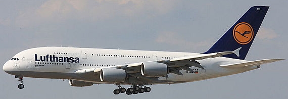 Airbus A380 der Lufthansa - Foto: Wikimedia Commons