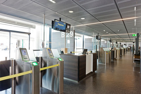 Die neu gestalteten B-Gates am Flughafen Wien - Foto: Flughafen Wien AG