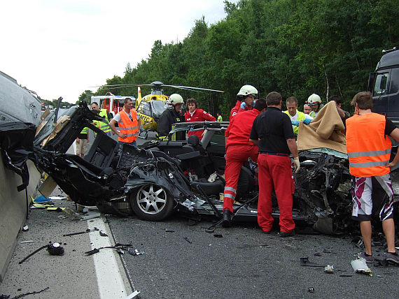 Christophorus 9 im Einsatz auf der A4 - Foto: ÖAMTC