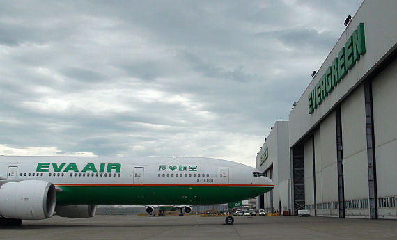 Boeing 777-300ER von Eva Air in Taipeh - Foto: Austrian Wings Media Crew