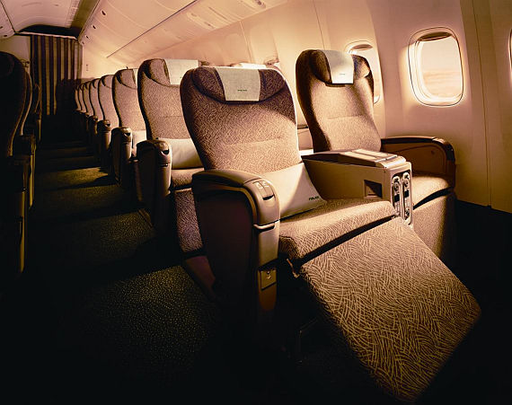 Sitzkomfort in der EVA AIR Elite Class - Foto: Korn-PR