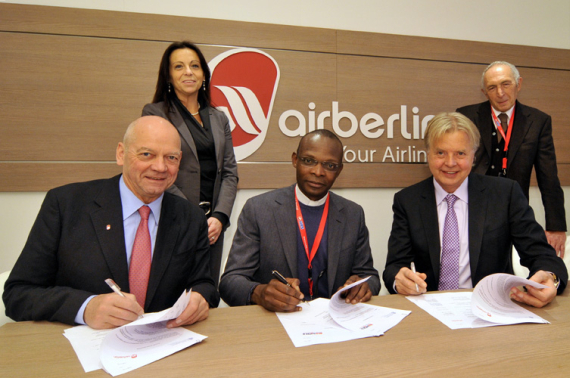 airberlin Vertragsunterzeichnung Pilgerorganisation airberlin Vertragsunterzeichnung Pilgerorganisation