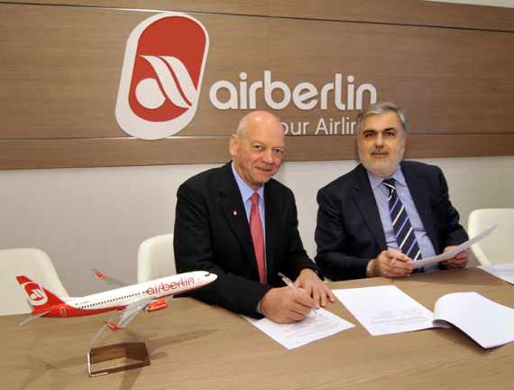 airberlin Vertragsunterzeichnung Stadt Rom