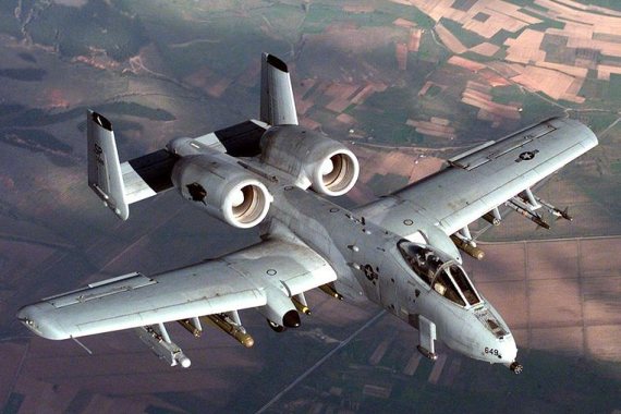 A10 Thunderbolt im Flug - Foto: Wiki Commons