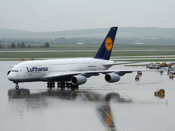 Fliegt ab sofort täglich nach Peking: A380 der Lufthansa - Foto: M. Huber / Austrian Wings