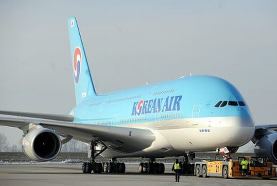 Der erste A380 für Korean hat die Farben der Airline erhalten - Foto: Airbus