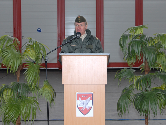 Brigadier Andreas Putz bei seiner Ansprache - Foto: Austrian Wings Media Crew