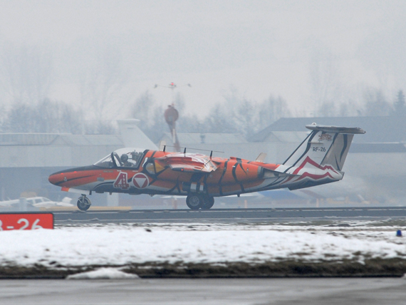 Anlässlich des Jubiläums "40 Jahre Saab 105 beim Bundesheer" (Austrian Wings berichtete), erhielt diese Saab 105 eine farbenfrohe Sonderlackierung - Foto: Austrian Wings Media Crew