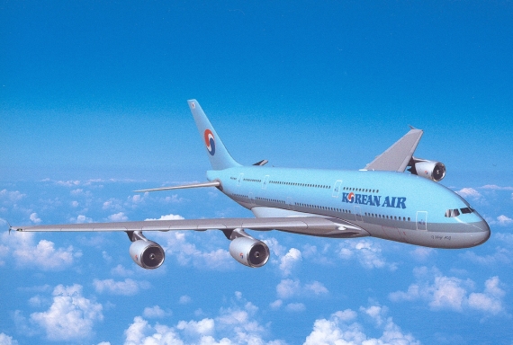Voraussichtlich ab Juni wird Korean den Betrieb ihres neuen Flaggschiffes, des A380 aufnehmen - Grafik: Korean / Airbus