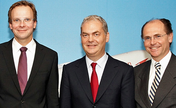 Der erweiterte AUA Vorstand, bestehend aus Andreas Bierwirth, Thierry Antinori und Peter Malanik - Foto: AUA