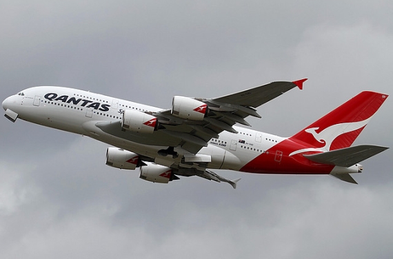 A380 der Qantas - Foto: Konstantin von Wedelstädt