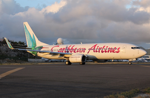 Eine Boeing 737-800 der Caribbean Airlines - Foto: Max Hrusa / Austrian Wings