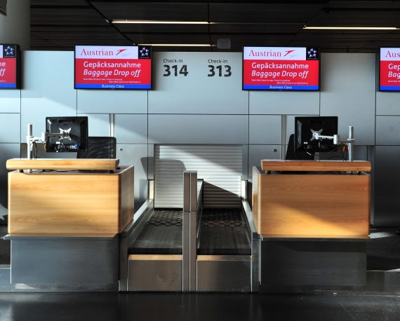 Im Skylink werden den Reisenden 64 Check-In-Schalter zur Verfügung stehen