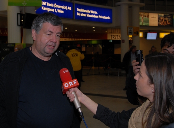 Franz Hahn aus Niederösterreich im Interview mit dem ORF - Foto: Austrian Wings Media Crew