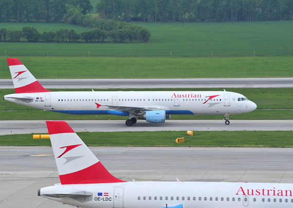 A321 der AUA in Wien (Symbolbild) - Foto: Austrian Wings Media Crew