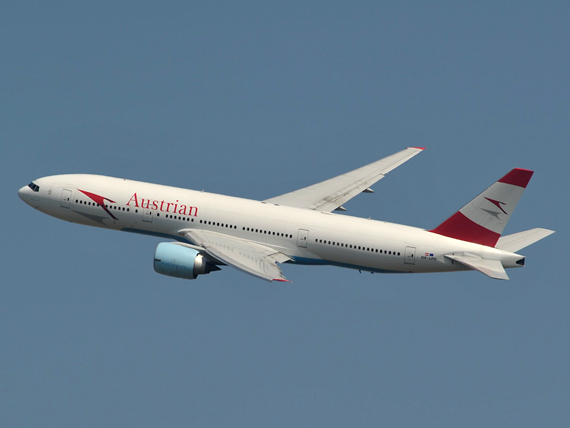 Hob gestern und heute nicht ab: Boeing 777 der AUA nach Bangkok und Tokio - Foto: Austrian Wings Media Crew