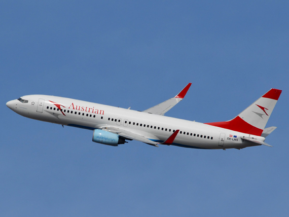 Boeing 737-800 der AUA beim Start zu einem Ferienflug - Foto: Austrian Wings Media Crew