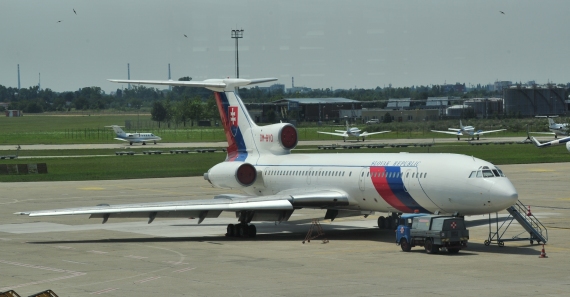 ... sowie die 2 TU-154 der slowakischen Regierung