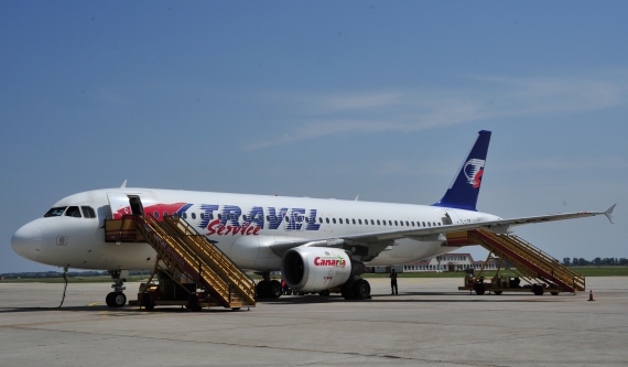 A320 der Travel Service auf dem Vorfeld A320 der Travel Service auf dem Vorfeld
