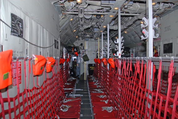 Der Innenraum der Hercules bietet Platz für bis zu 94 Passagiere - Foto: Austrian Wings Media Crew
