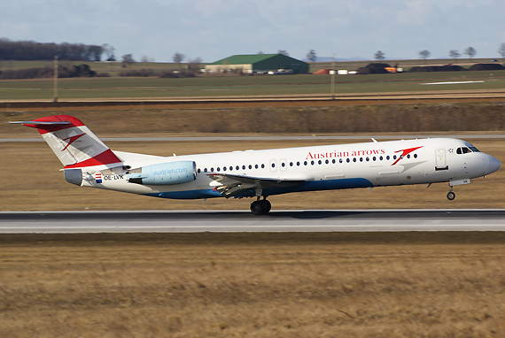 AUA-Fokker: bleiben auch weiterhin in Betrieb - Foto: R. Reiner / Austrian Wings